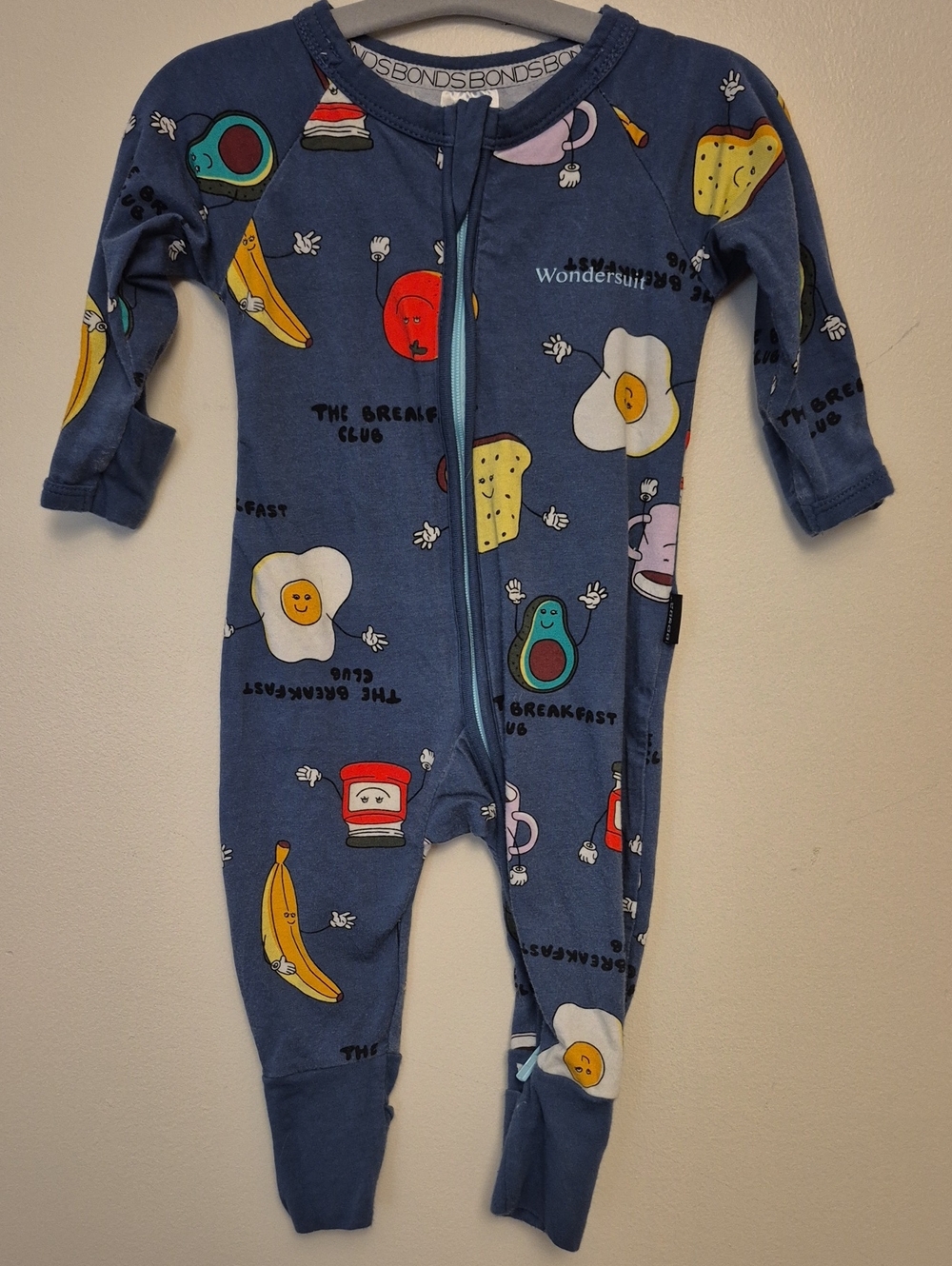 0-3mth - Breakfast Club Bonds Wondersuit Zippy